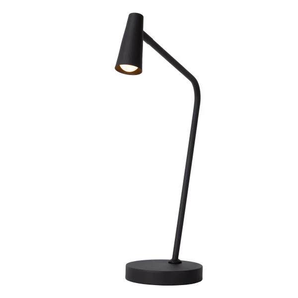 Lucide STIRLING - Lampe de table Rechargeable - Batterie/Piles - LED 3 StepDim - 1x3W 2700K - Noir - détail 4